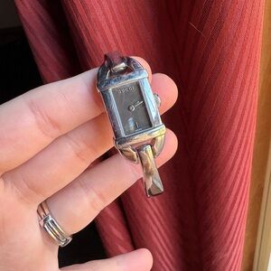 Gucci 6800L Analog Quartz Women Q 0108336 Women's Watch Vintage Brown (rare)